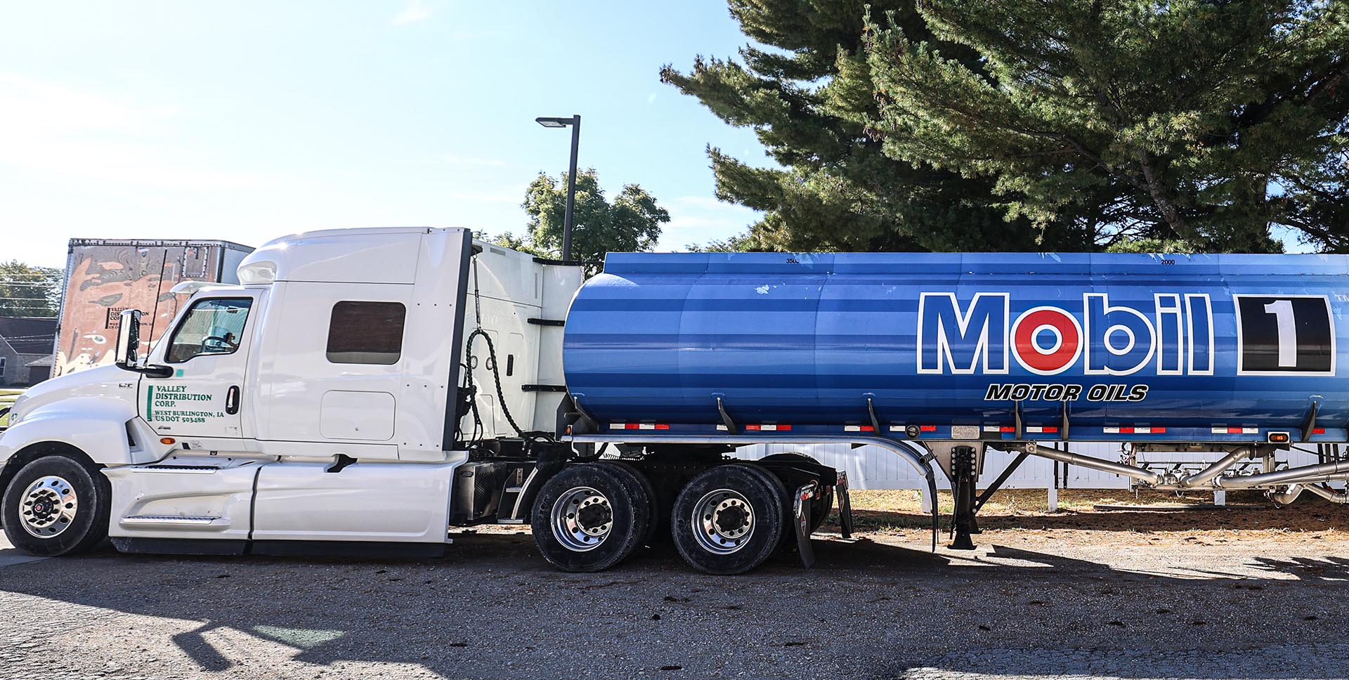 Valley Mobil Oil Tanker with Mobil 1 motor oils. DEF